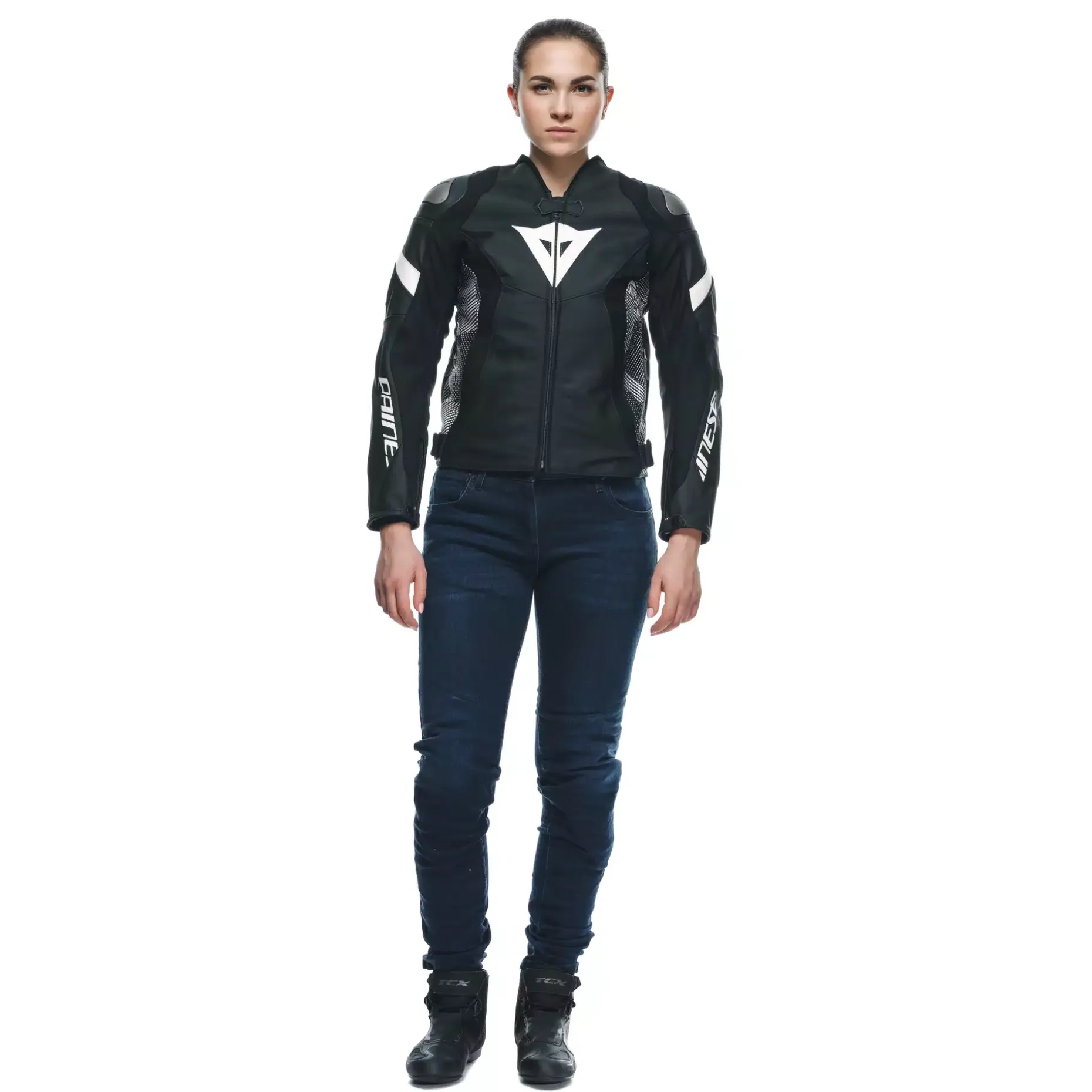 AVRO 5 CHAQUETA DE CUERO MOTO MUJER
