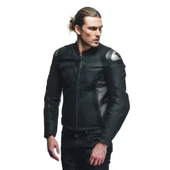 AVRO 5 CHAQUETA DE CUERO MOTO HOMBRE