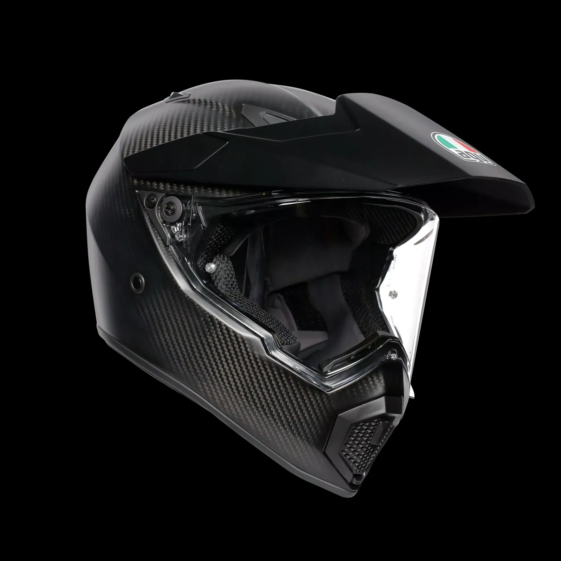AX9 MONO MATT CARBON - CASCO MOTO INTEGRAL E2206