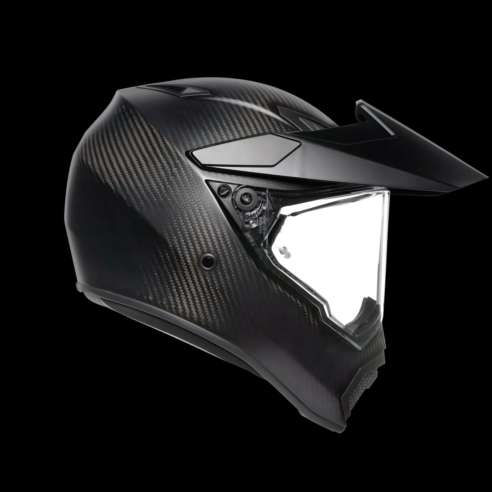AX9 MONO MATT CARBON - CASCO MOTO INTEGRAL E2206