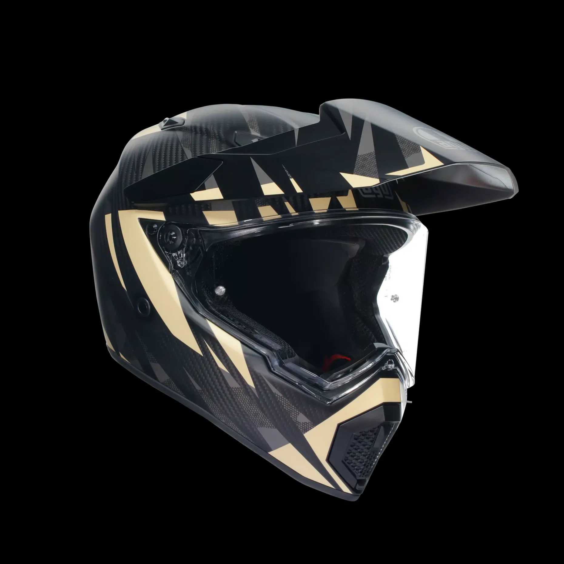 AX9 STEPPA MATT CARBON/GREY/SAND - CASCO MOTO INTEGRAL E2206