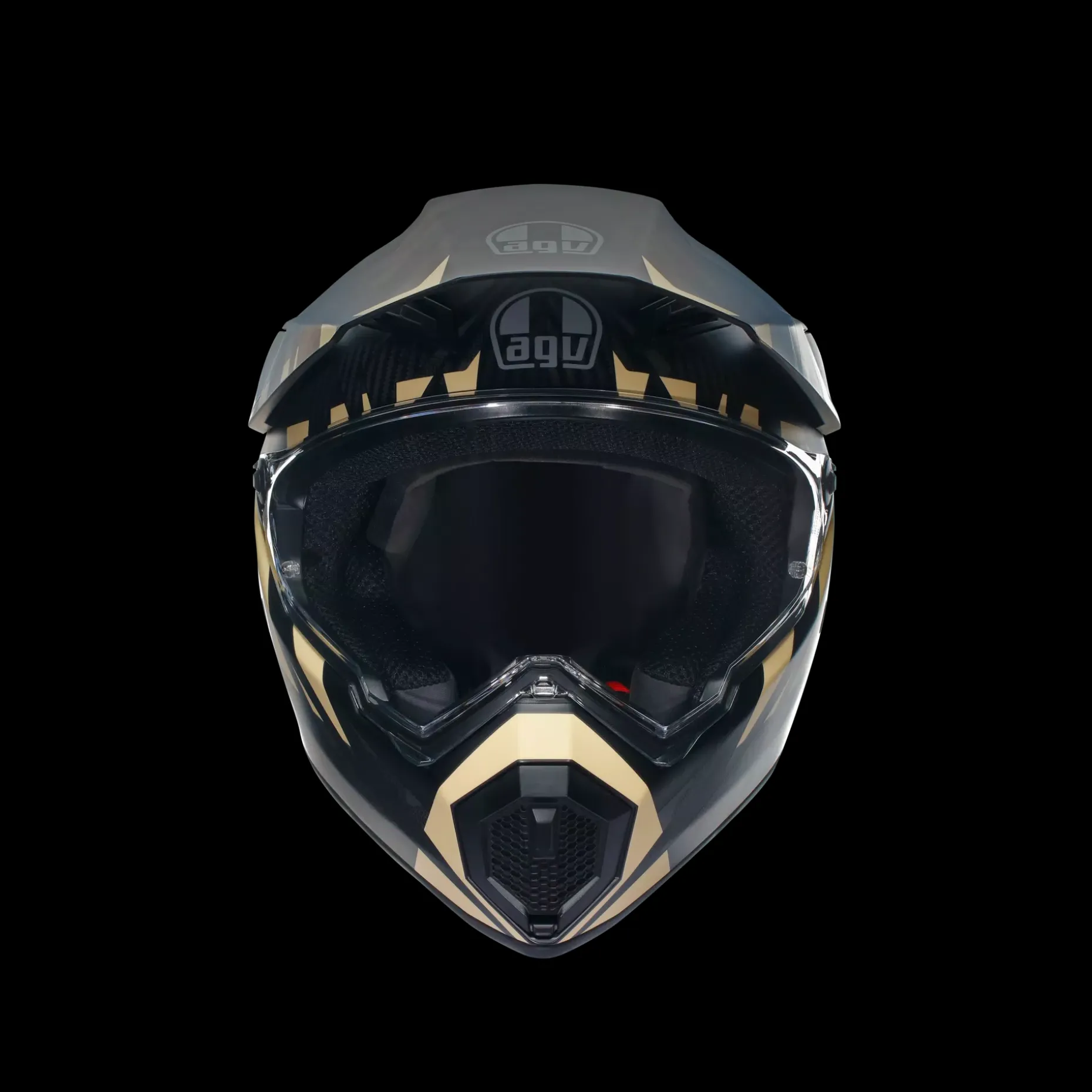 AX9 STEPPA MATT CARBON/GREY/SAND - CASCO MOTO INTEGRAL E2206