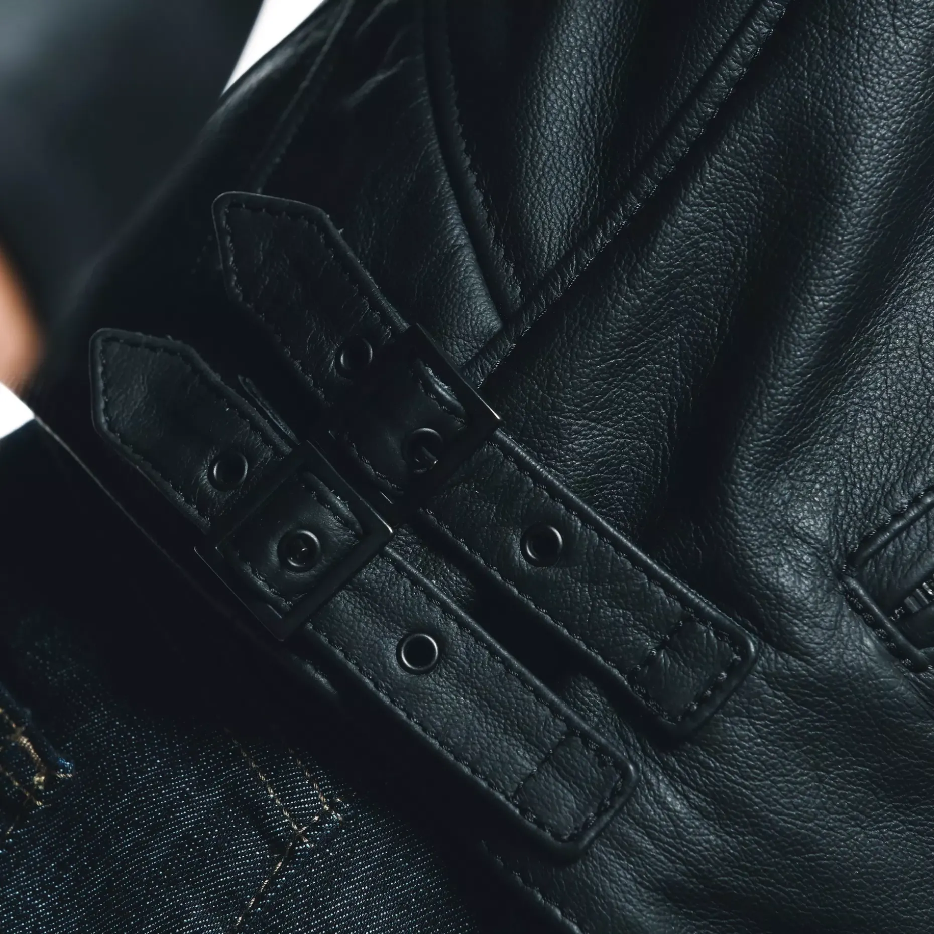 CHIODO CHAQUETA DE CUERO MOTO HOMBRE