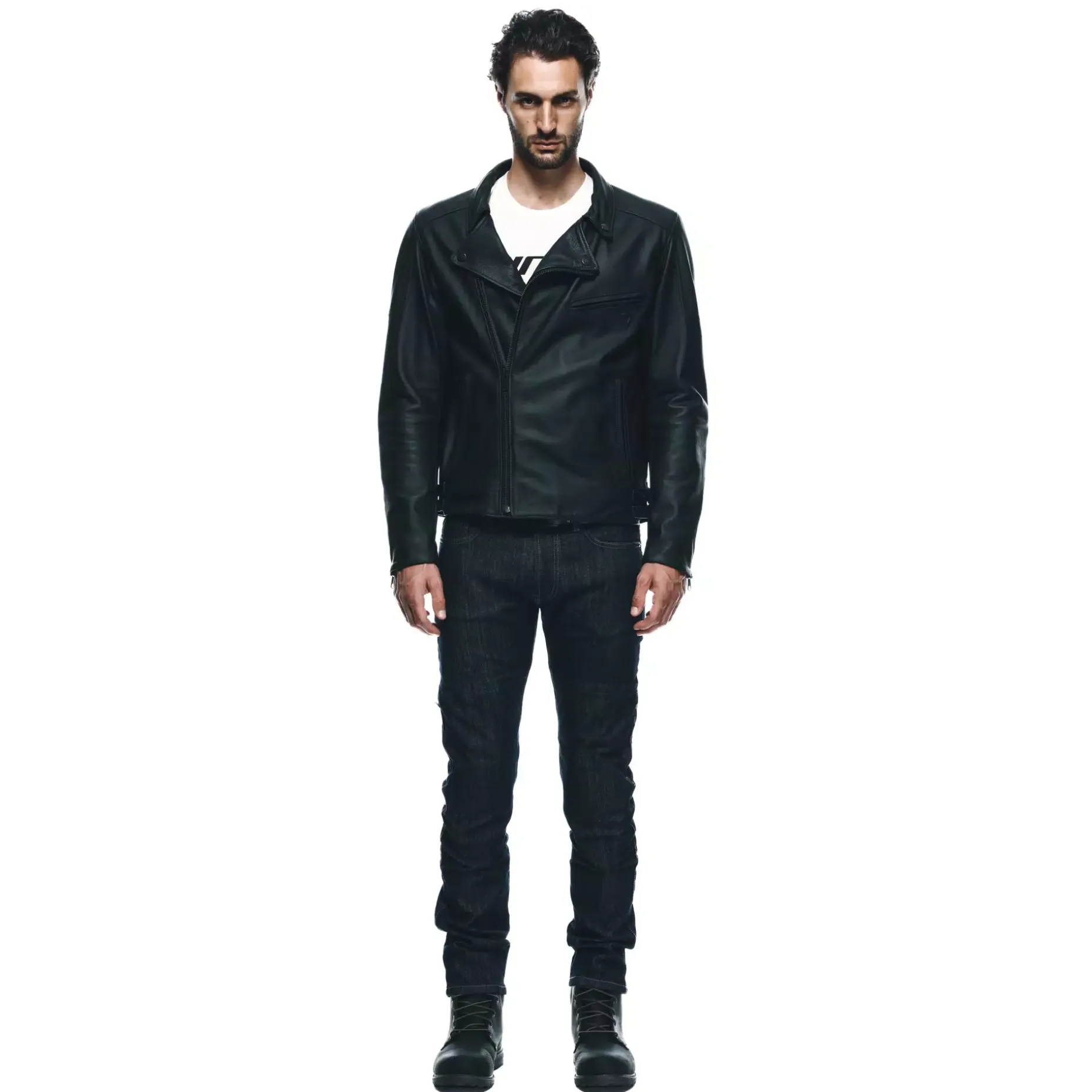 CHIODO CHAQUETA DE CUERO MOTO HOMBRE