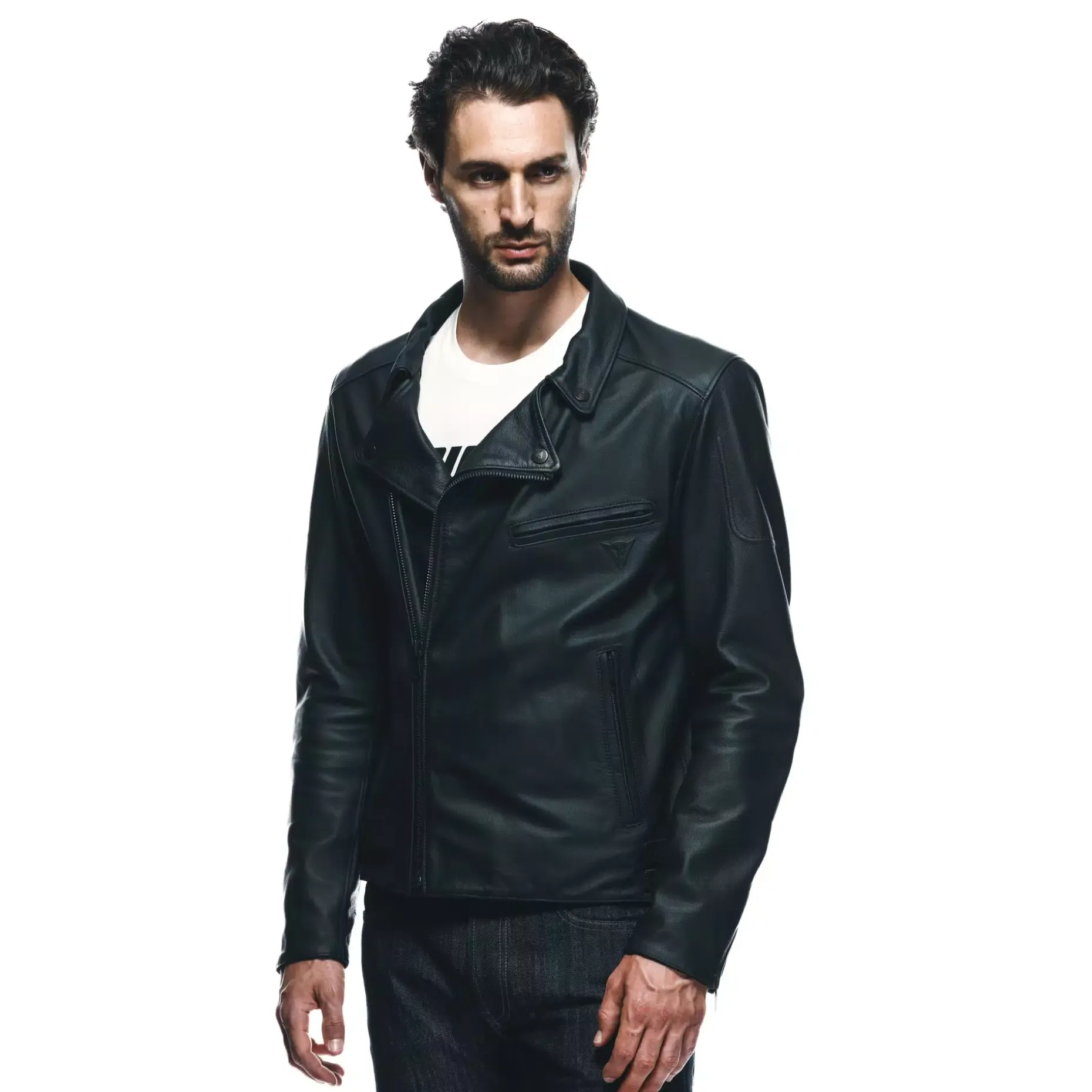 CHIODO CHAQUETA DE CUERO MOTO HOMBRE