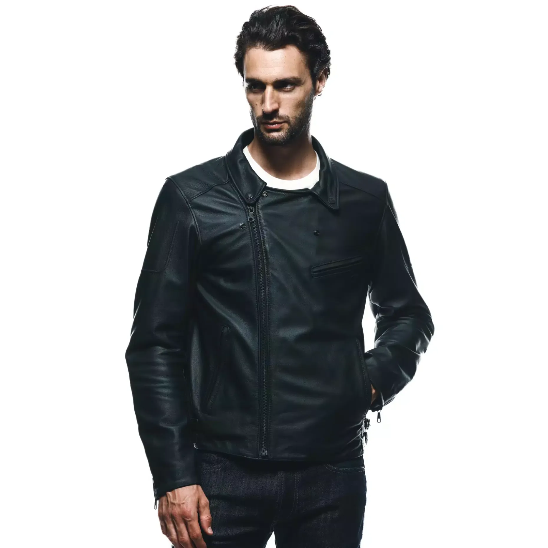 CHIODO CHAQUETA DE CUERO MOTO HOMBRE