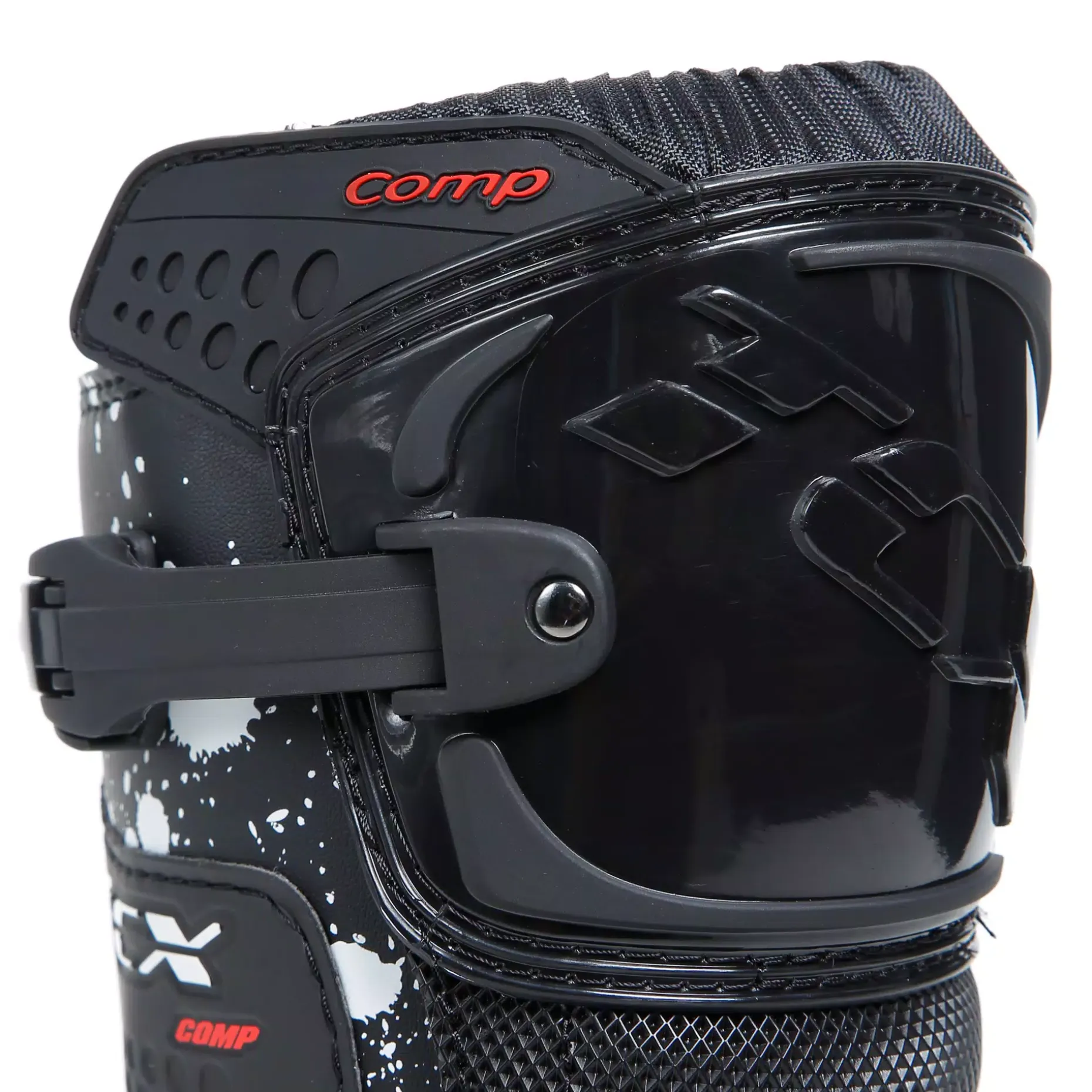 COMP KID BOTAS MOTO OFFROAD NIÑO - NEGRO/NEGRO/BLANCO