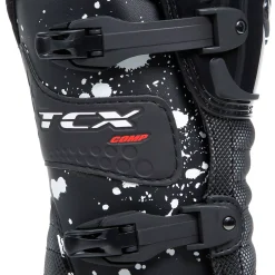 COMP KID BOTAS MOTO OFFROAD NIÑO - NEGRO/NEGRO/BLANCO