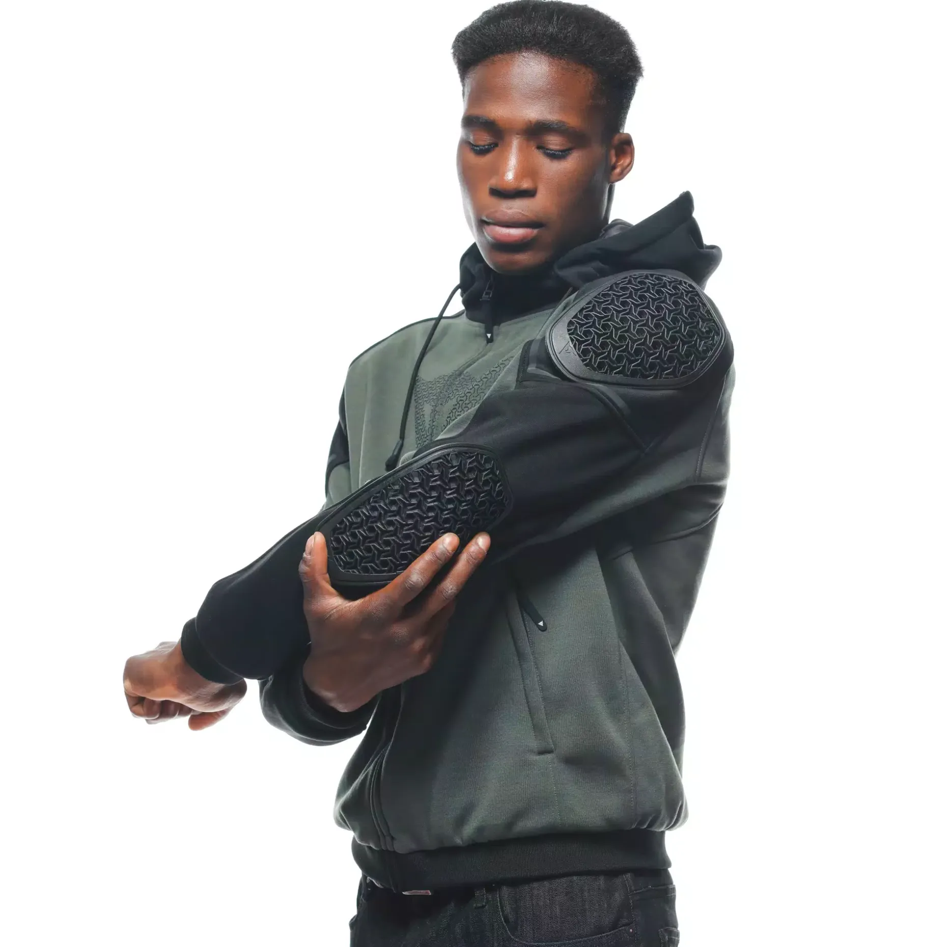 DAEMON-X SAFETY HOODIE CHAQUETA DE TELA MOTO HOMBRE