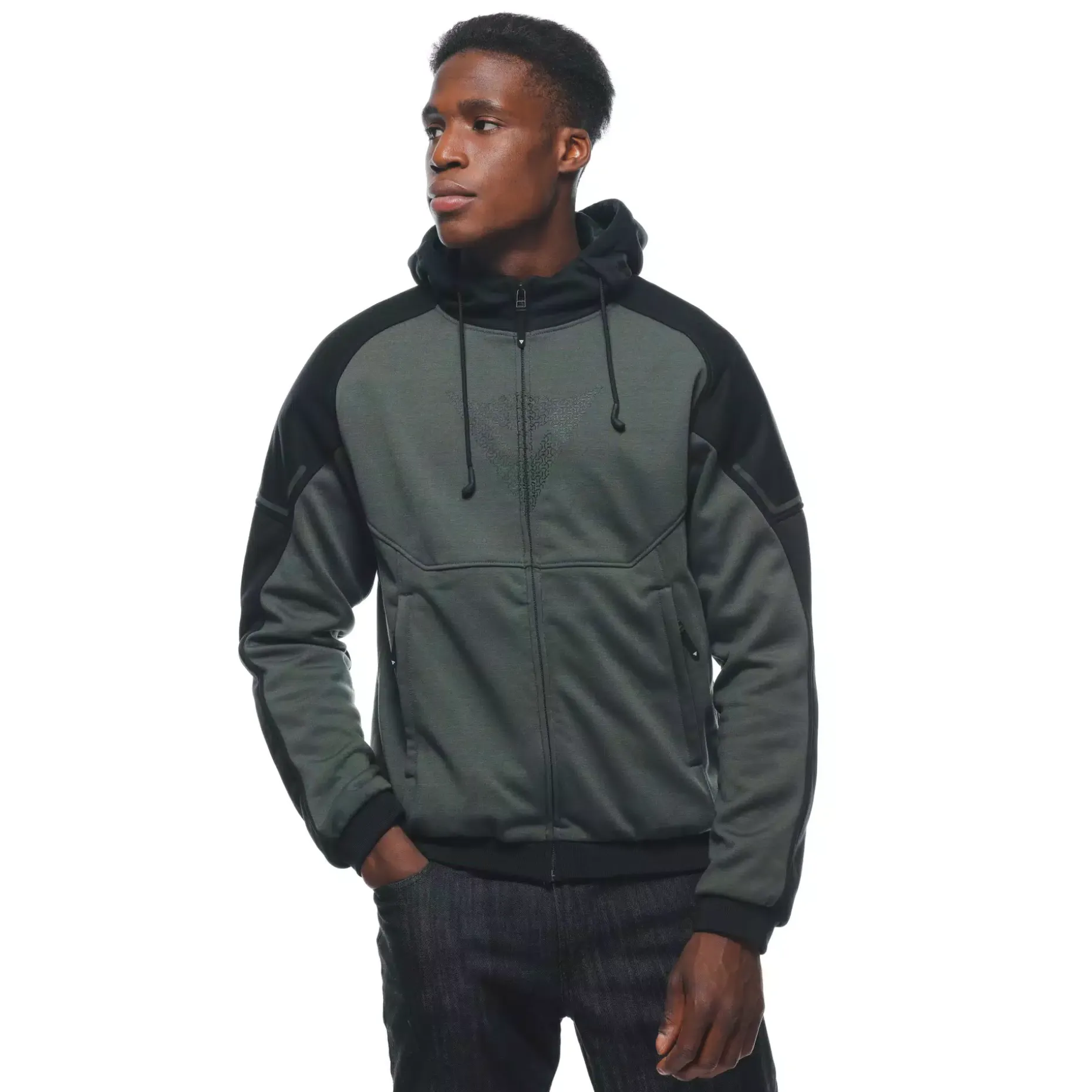 DAEMON-X SAFETY HOODIE CHAQUETA DE TELA MOTO HOMBRE