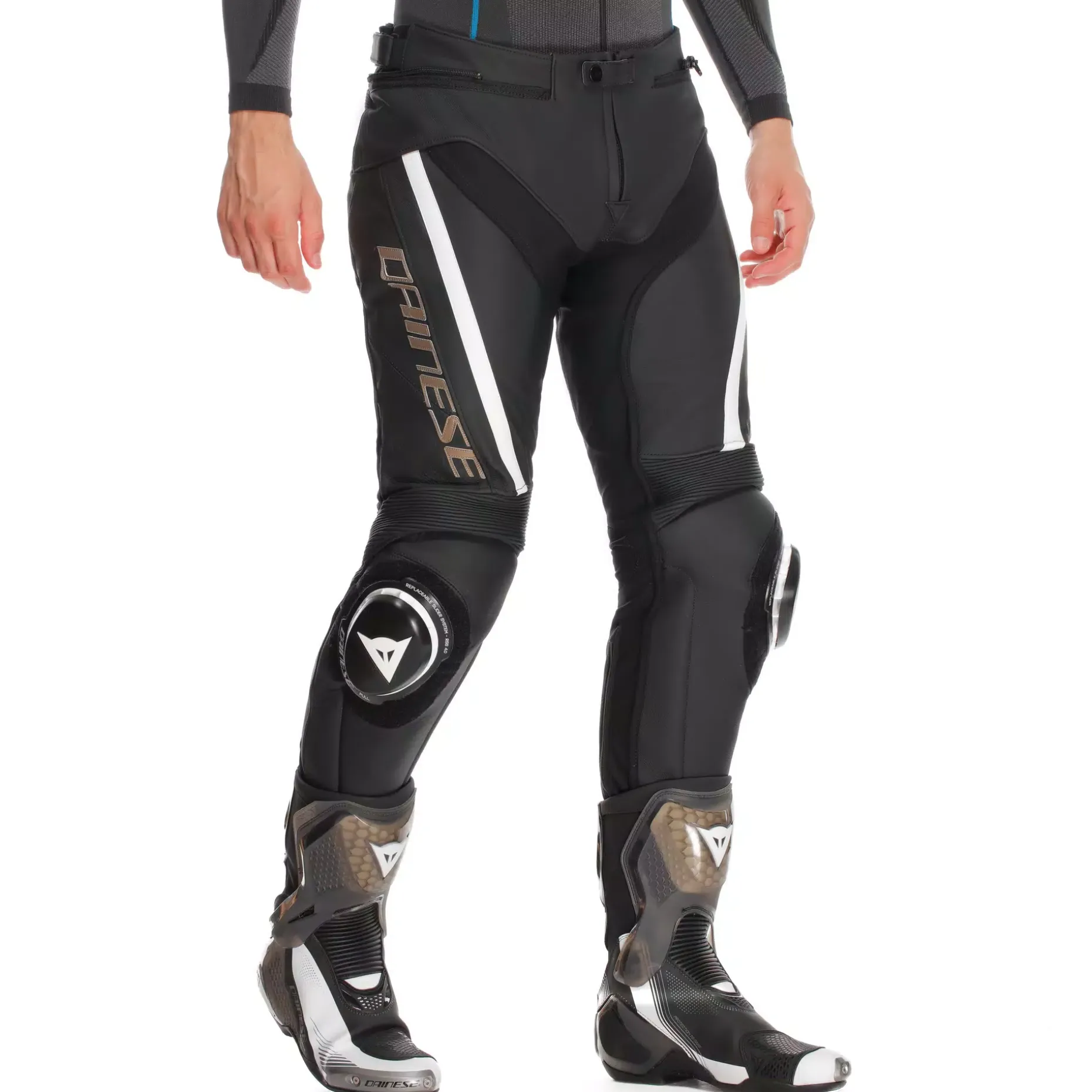 DELTA 4 - PANTALONES DE MOTO DE CUERO HOMBRE