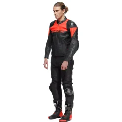 DELTA 4 PANTALONES DE CUERO PERFORADO MOTO HOMBRE