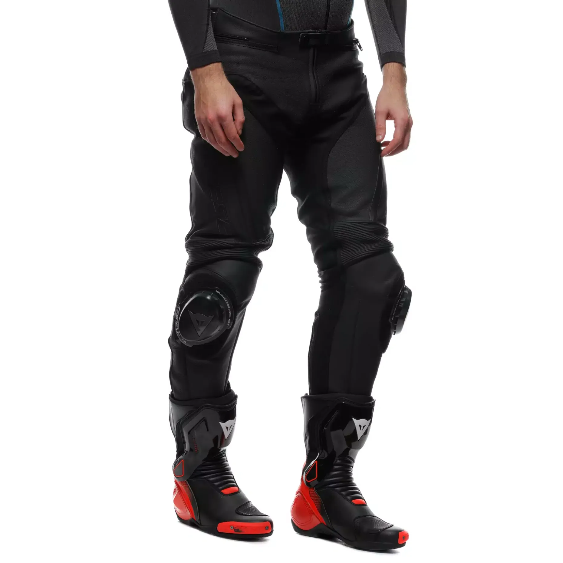 DELTA 4 PANTALONES DE CUERO PERFORADO MOTO HOMBRE