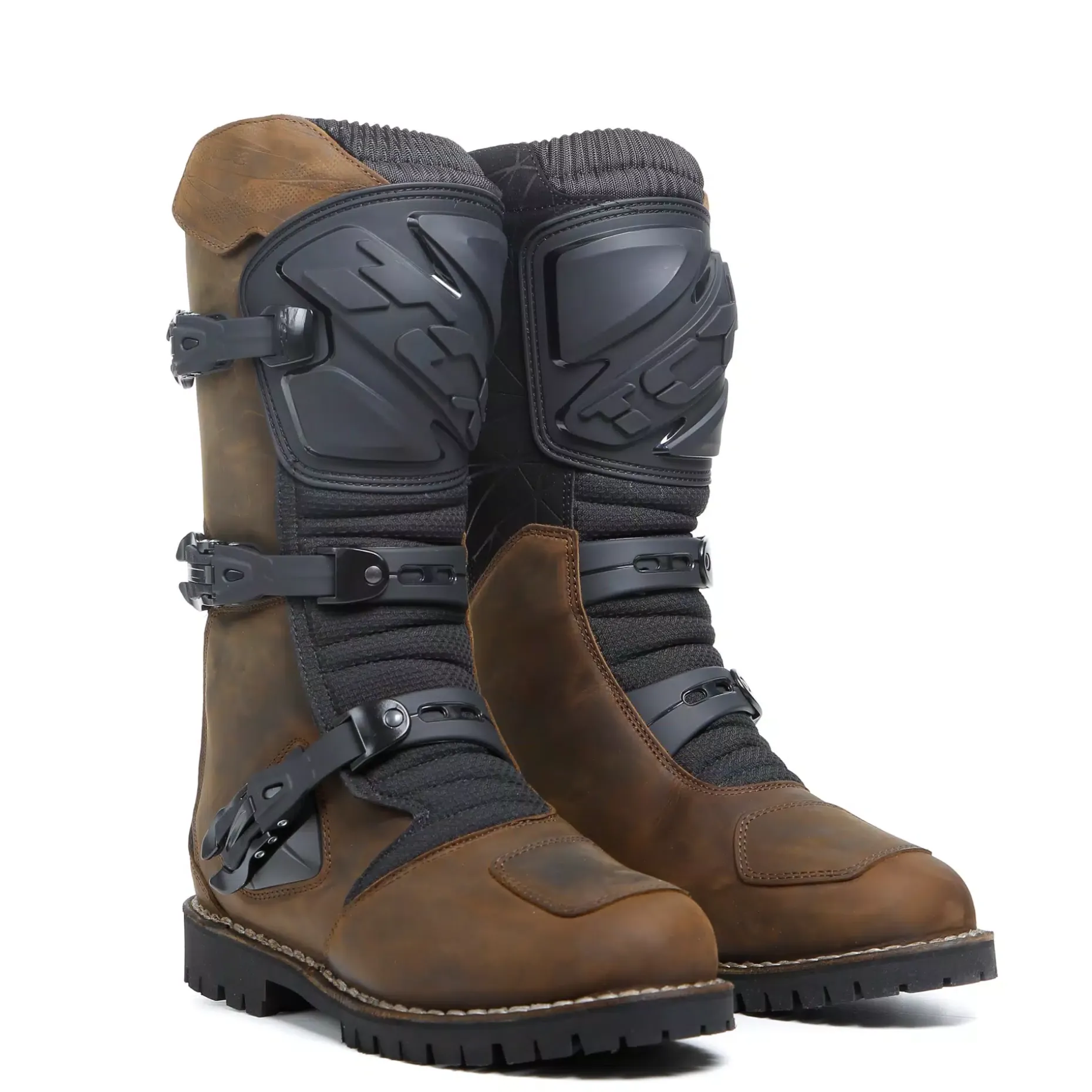 DRIFTER WP BOTAS DE MOTO TOURING IMPERMEABLES HOMBRE – MARRÓN OSCURO
