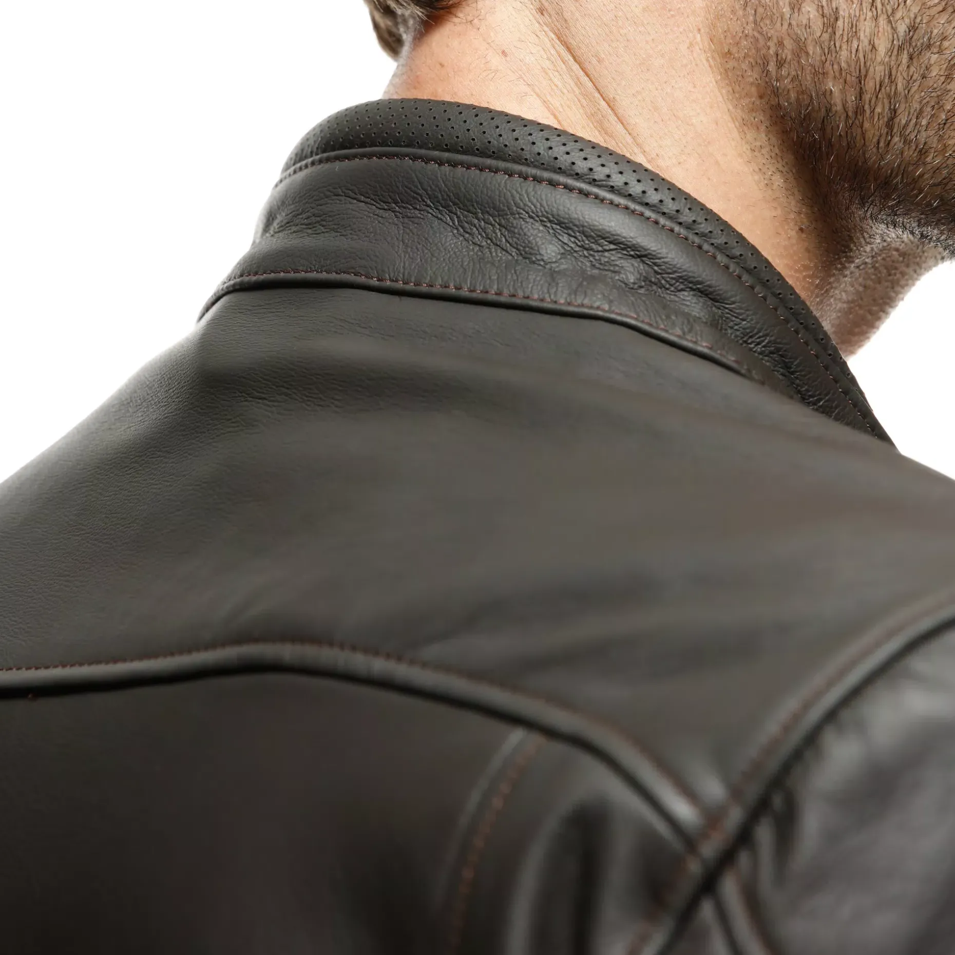 FULCRO CHAQUETA DE CUERO MOTO HOMBRE