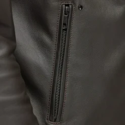 FULCRO CHAQUETA DE CUERO MOTO HOMBRE