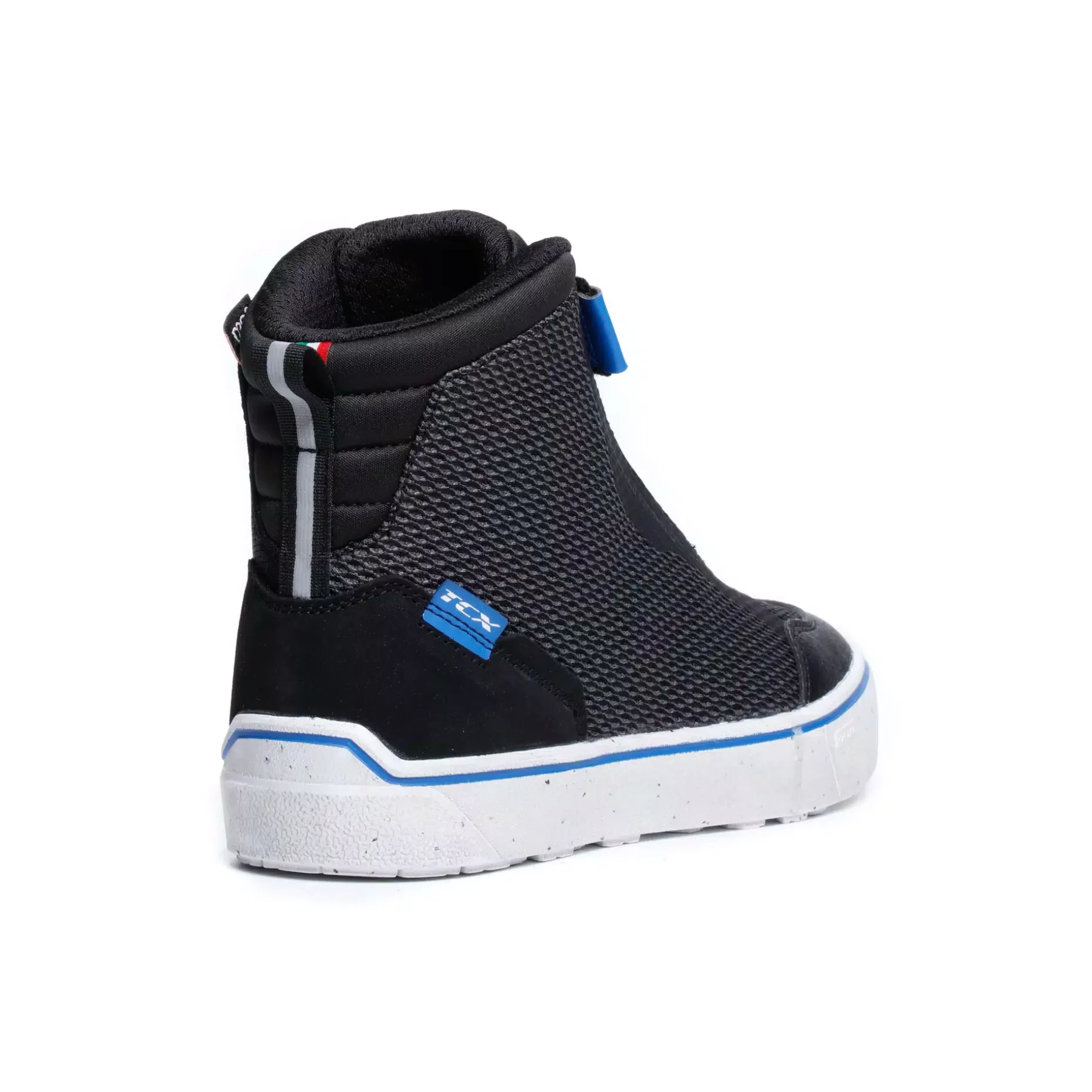 IKASU 2 AIR ZAPATOS DE MOTO VERANO MUJER - NEGRO/AZUL ELÉCTRICO