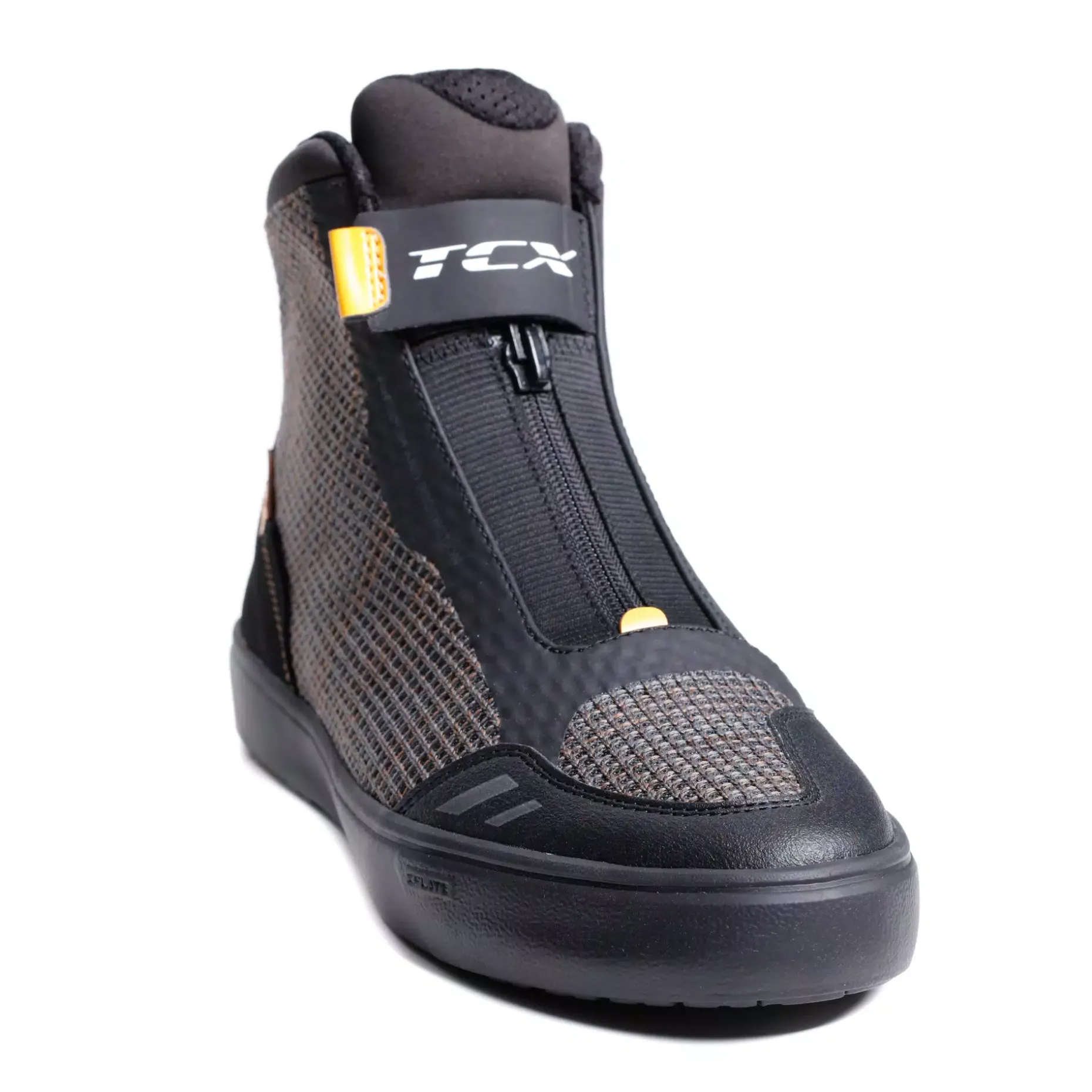 IKASU 2 AIR ZAPATOS DE MOTO VERANO HOMBRE - NEGRO/OCRE