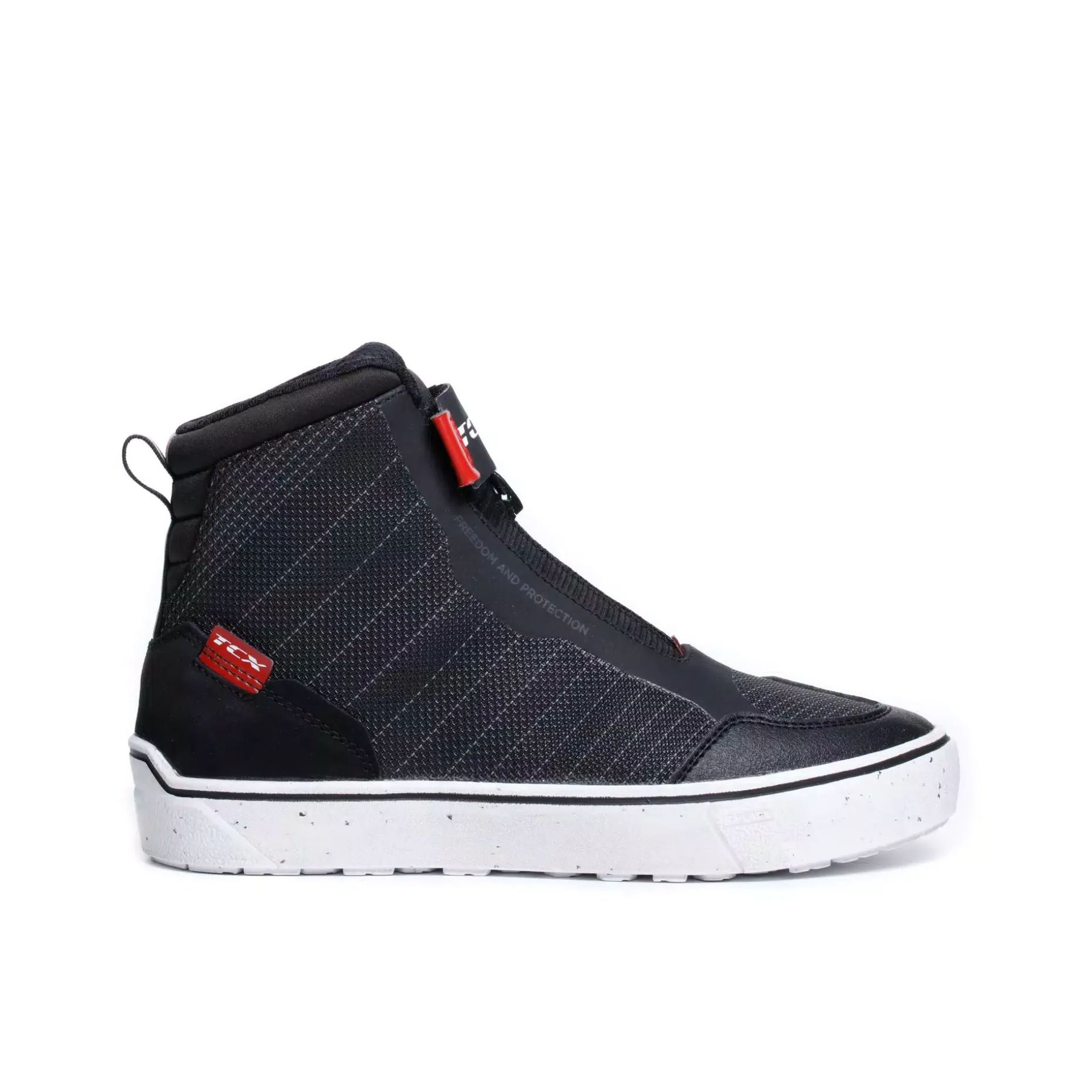 IKASU 2 WP ZAPATOS DE MOTO IMPERMEABLES MUJER - NEGRO/ROJO OSCURO