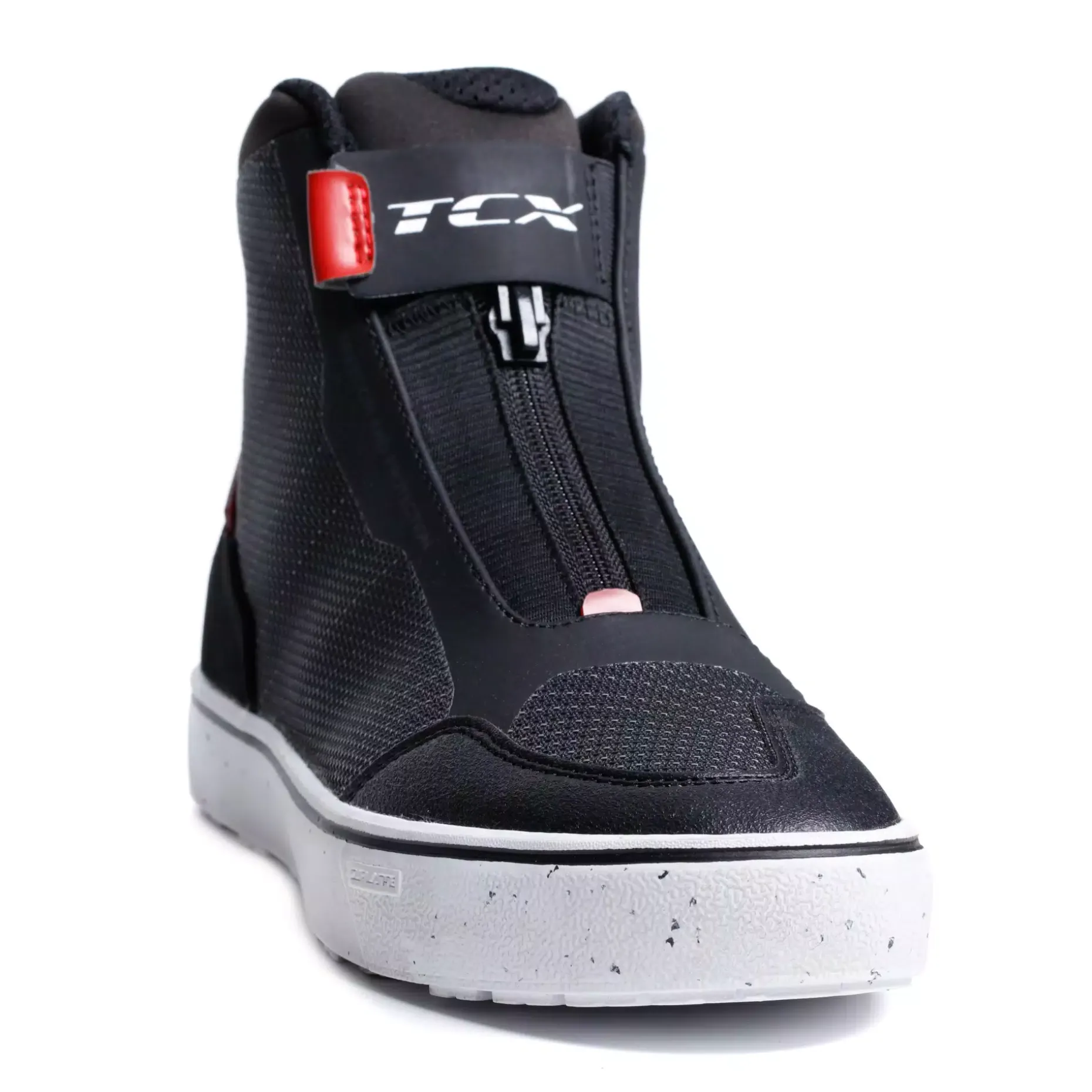 IKASU 2 WP ZAPATOS DE MOTO IMPERMEABLES MUJER - NEGRO/ROJO OSCURO