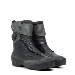 INFINITY 3 WP BOTAS MOTO TOURING IMPERMEABLES HOMBRE - NEGRO/VERDE MILITAR
