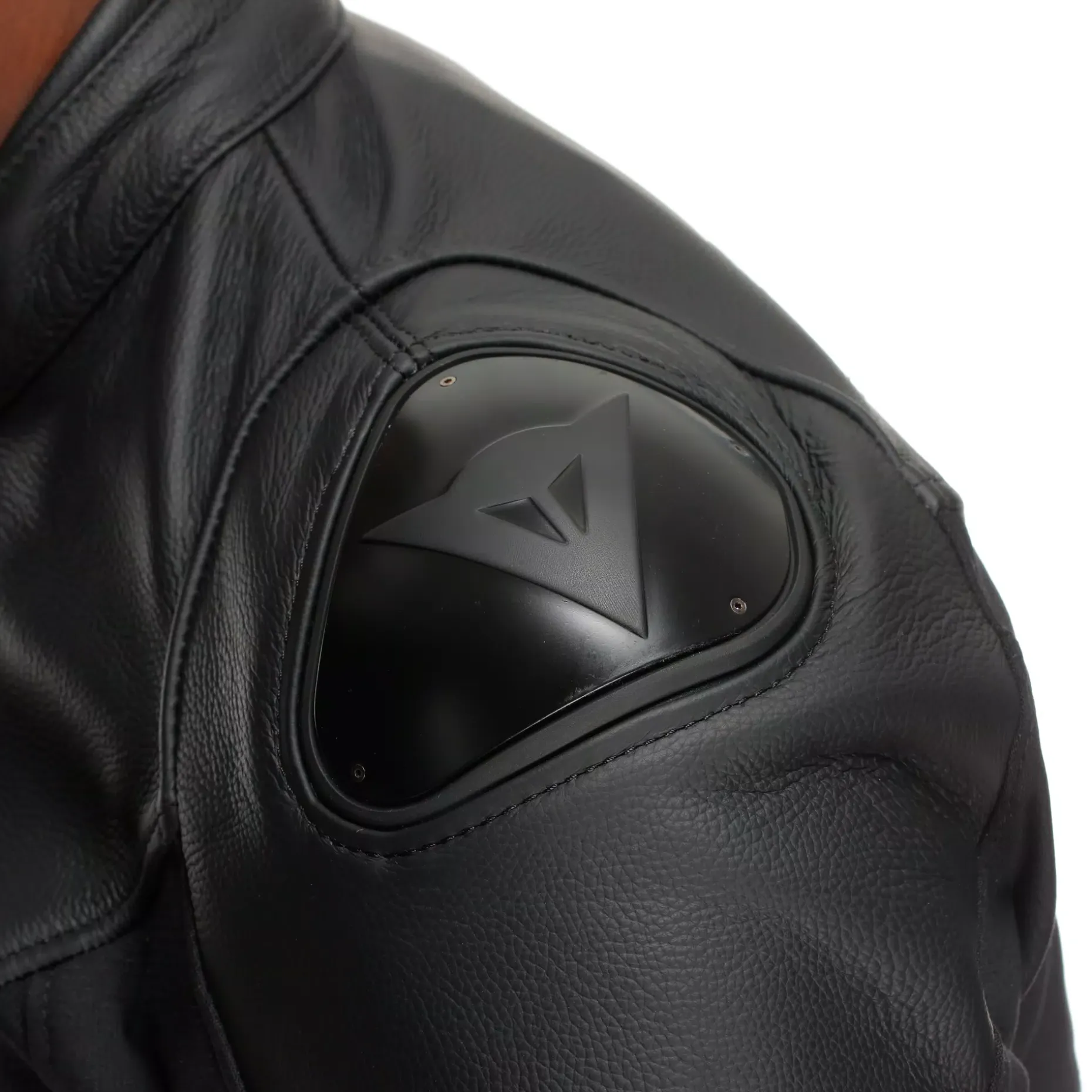 IPERATTIVA - CHAQUETA DE MOTO EN CUERO Y TELA PARA HOMBRE