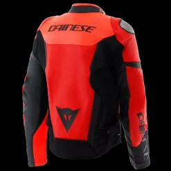 IPERATTIVA - CHAQUETA DE MOTO EN CUERO Y TELA PARA HOMBRE
