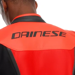 IPERATTIVA - CHAQUETA DE MOTO EN CUERO Y TELA PARA HOMBRE