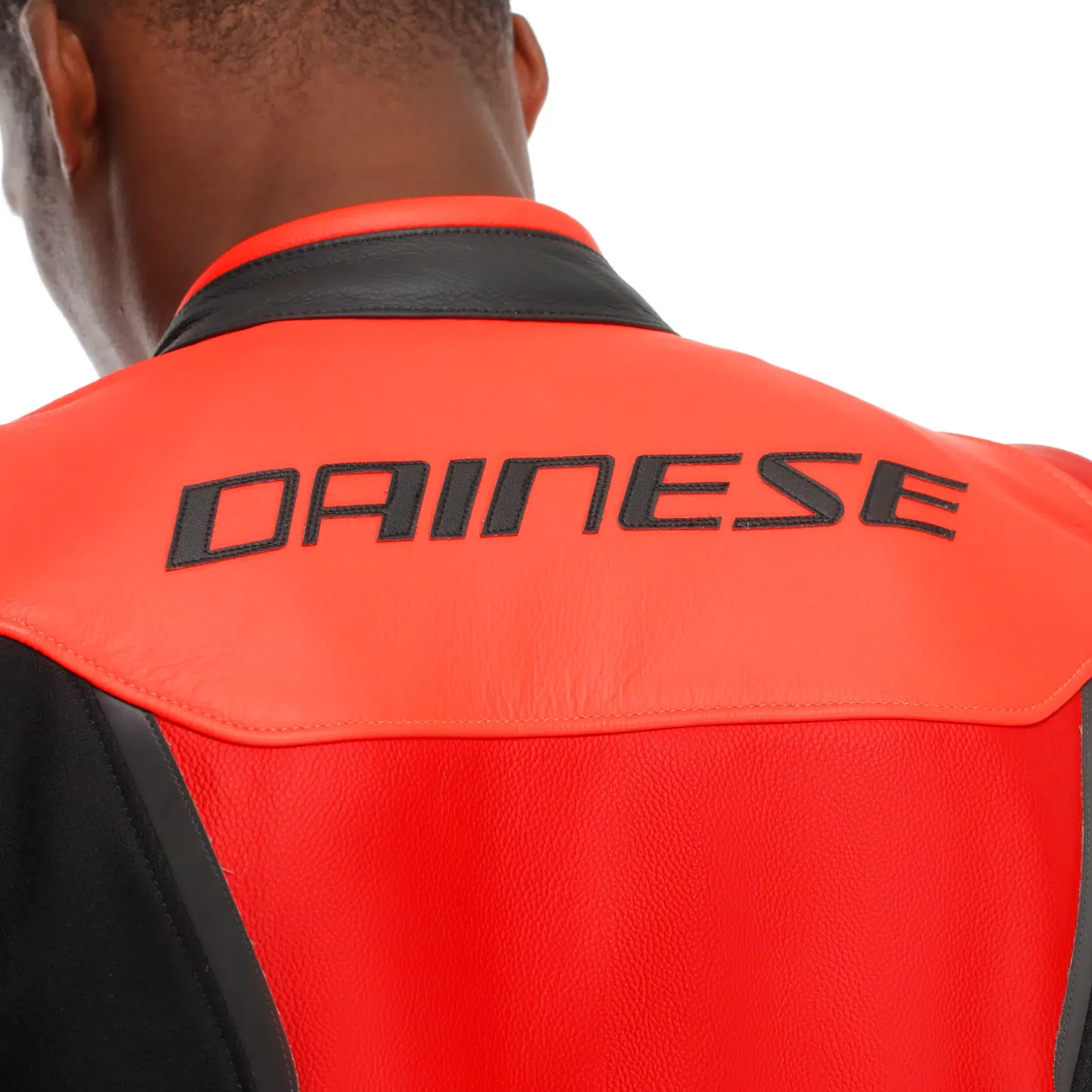 IPERATTIVA - CHAQUETA DE MOTO EN CUERO Y TELA PARA HOMBRE
