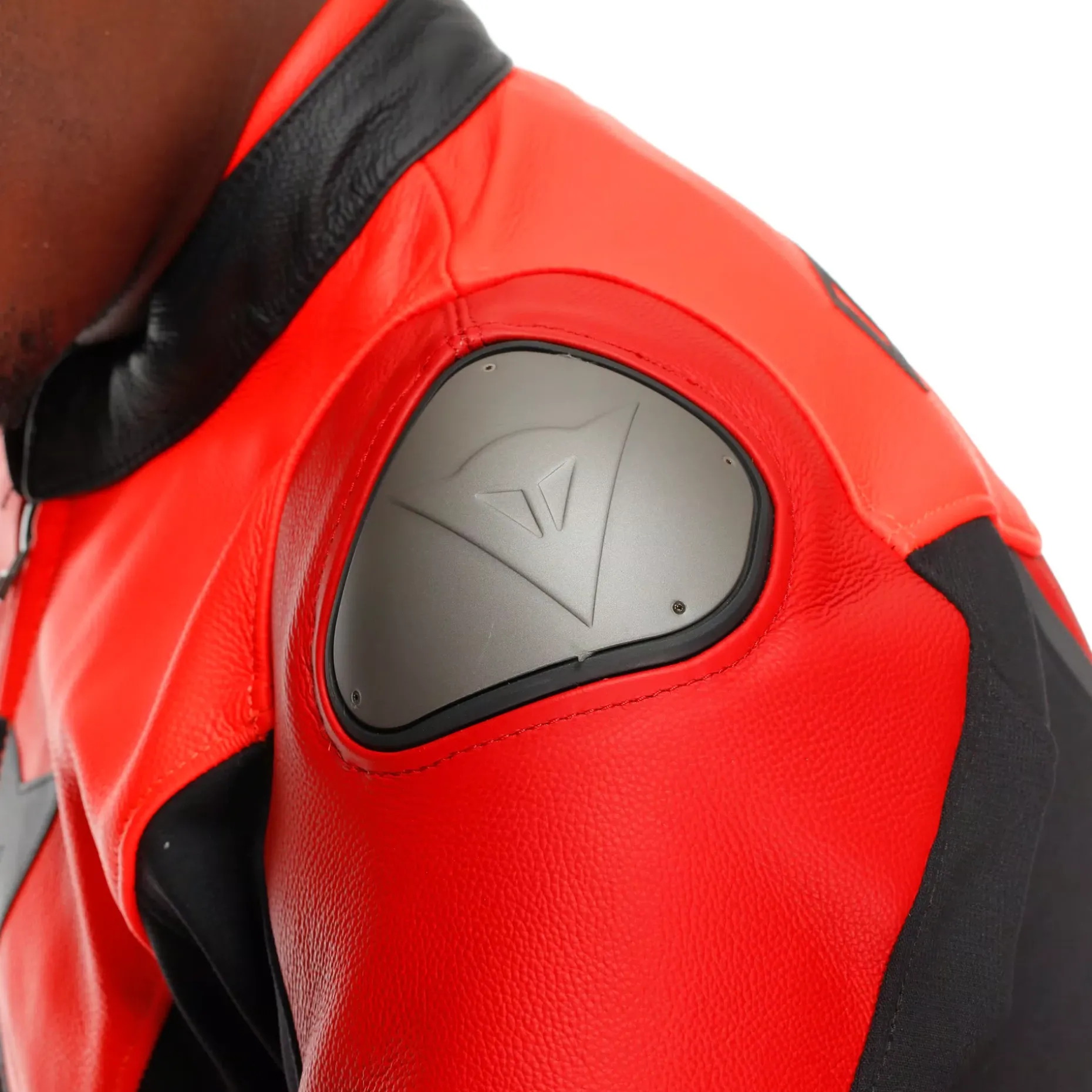 IPERATTIVA - CHAQUETA DE MOTO EN CUERO Y TELA PARA HOMBRE
