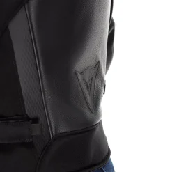 IPERATTIVA - CHAQUETA MOTO EN PIEL Y TEJIDO MUJER