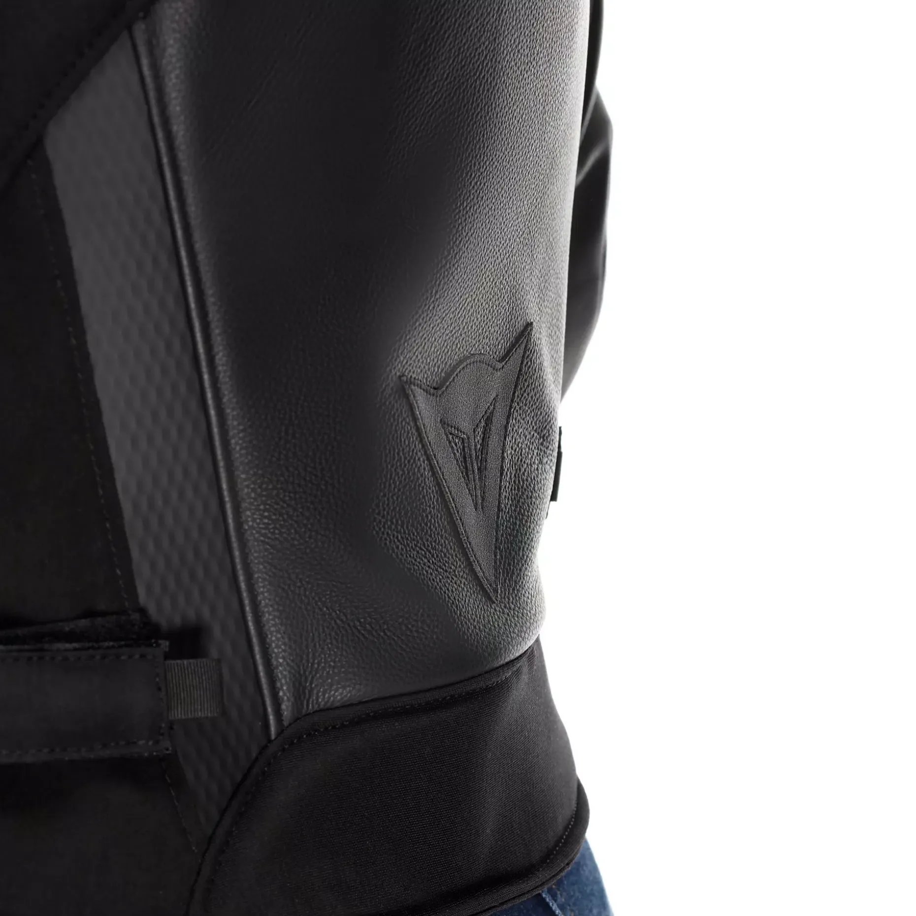 IPERATTIVA - CHAQUETA MOTO EN PIEL Y TEJIDO MUJER