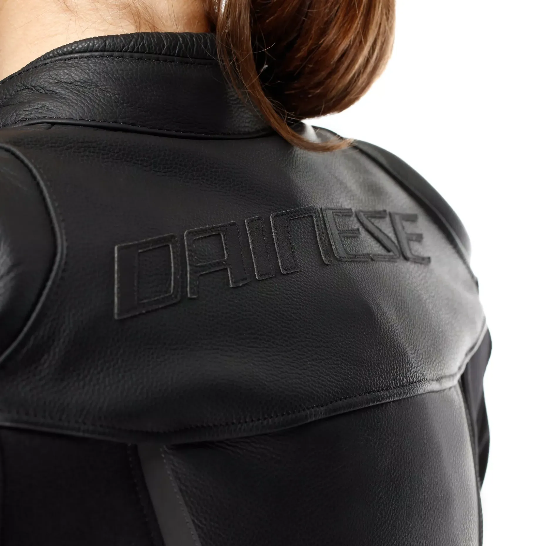 IPERATTIVA - CHAQUETA MOTO EN PIEL Y TEJIDO MUJER