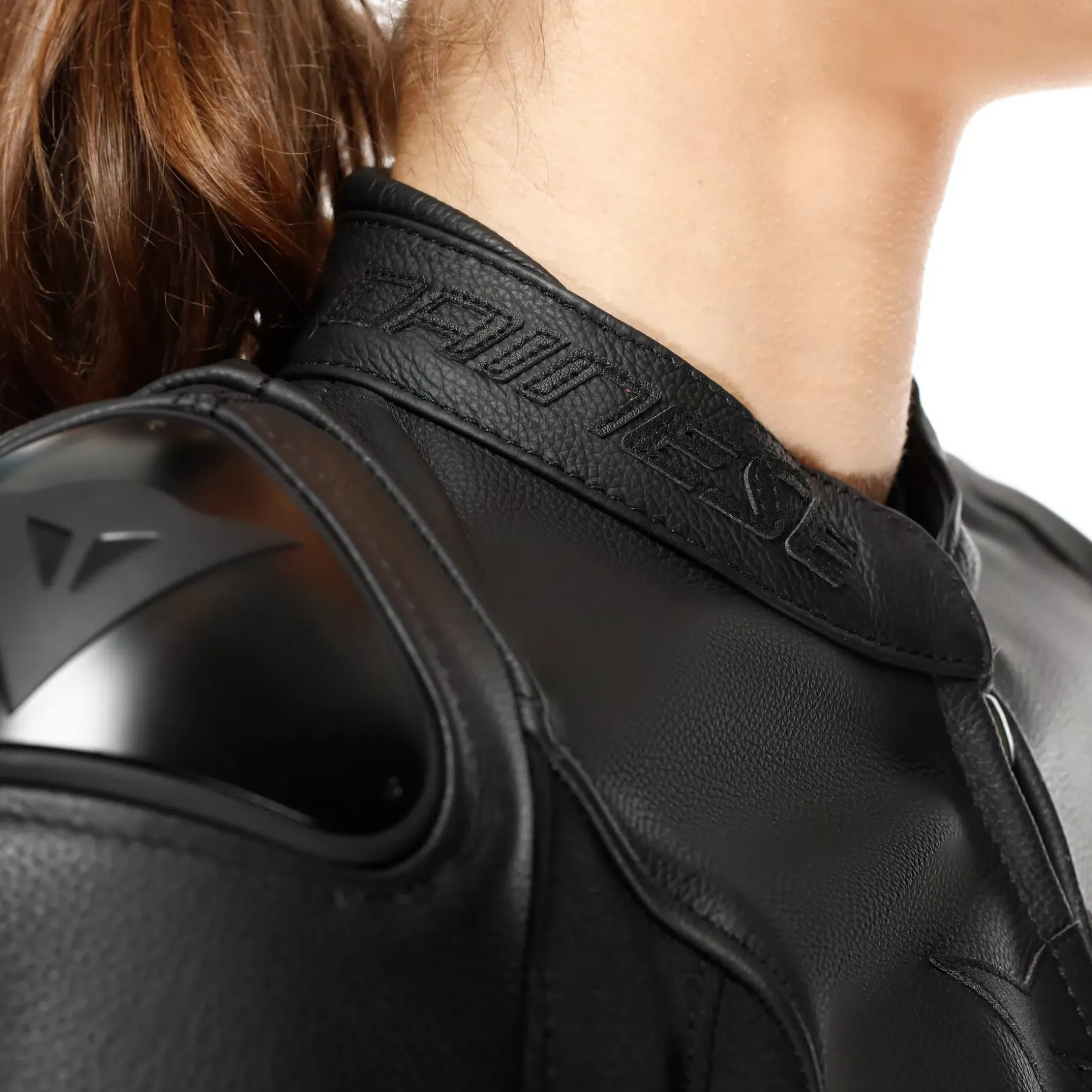IPERATTIVA - CHAQUETA MOTO EN PIEL Y TEJIDO MUJER
