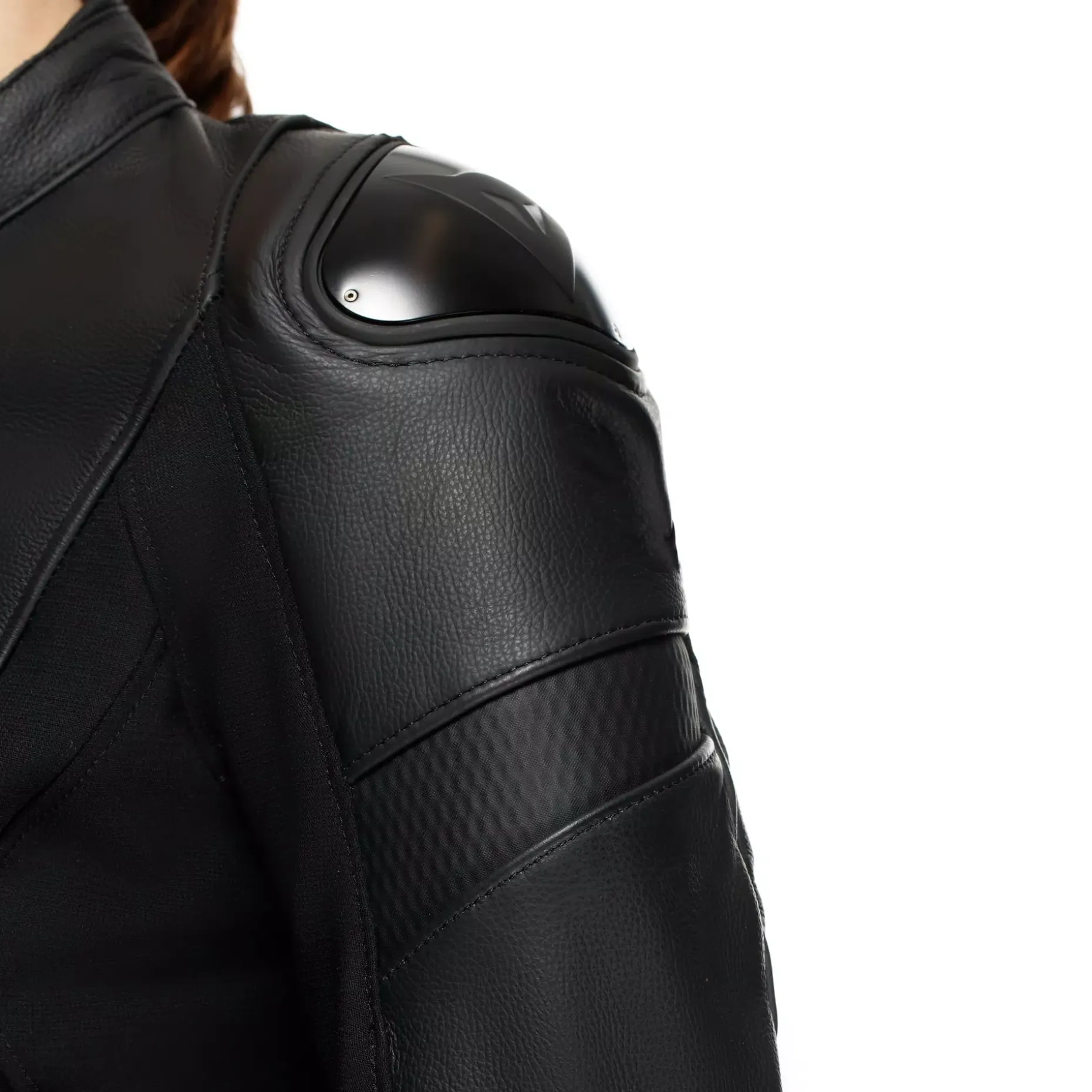 IPERATTIVA - CHAQUETA MOTO EN PIEL Y TEJIDO MUJER