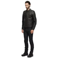 ISTRICE CHAQUETA DE CUERO MOTO HOMBRE