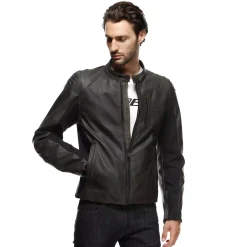 ISTRICE CHAQUETA DE CUERO MOTO HOMBRE