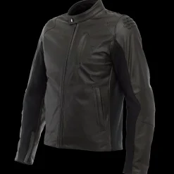 ISTRICE CHAQUETA DE CUERO PERFORADO MOTO HOMBRE