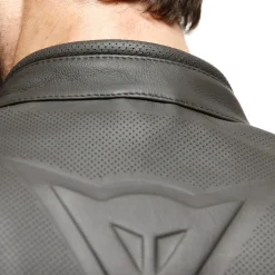 ISTRICE CHAQUETA DE CUERO PERFORADO MOTO HOMBRE