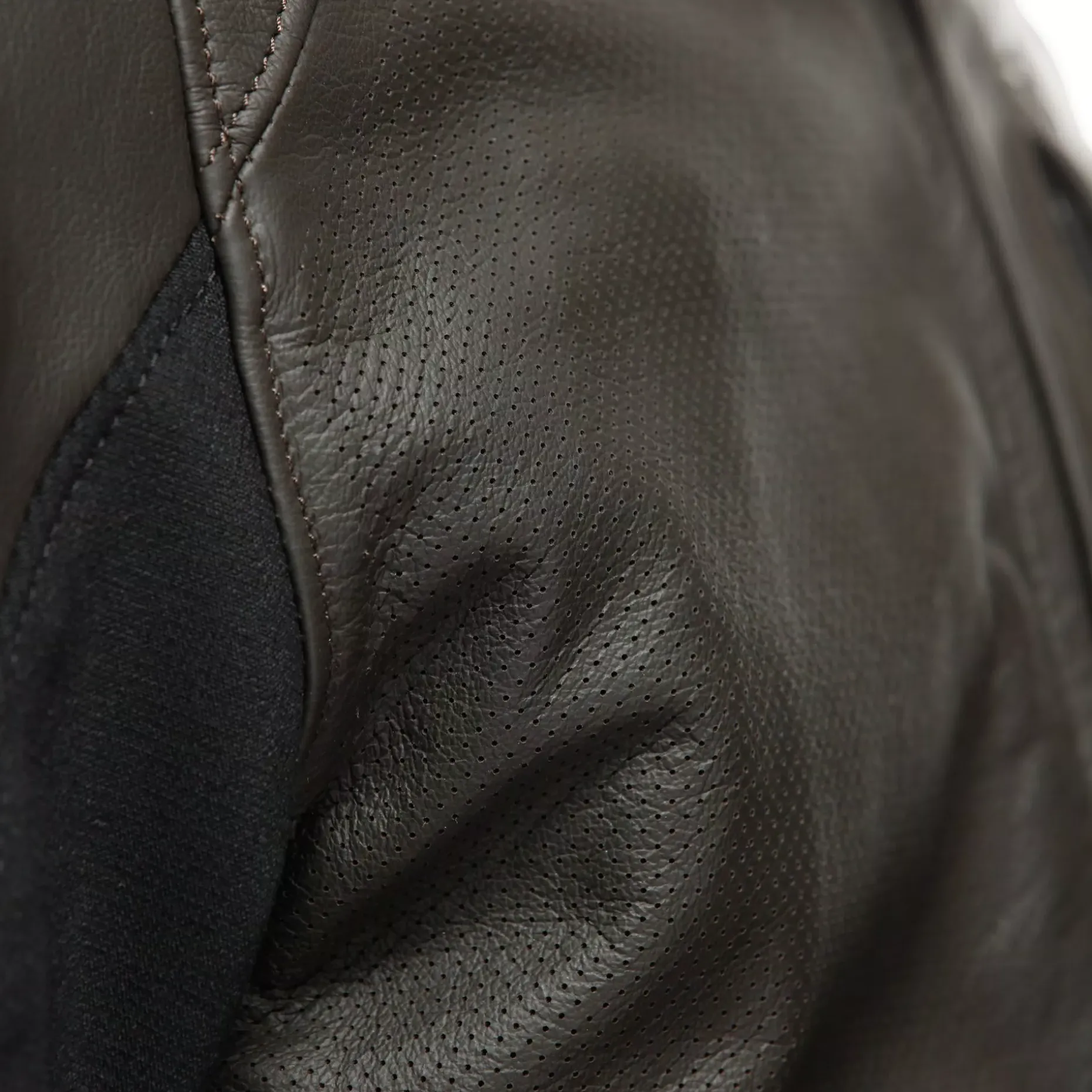 ISTRICE CHAQUETA DE CUERO PERFORADO MOTO HOMBRE