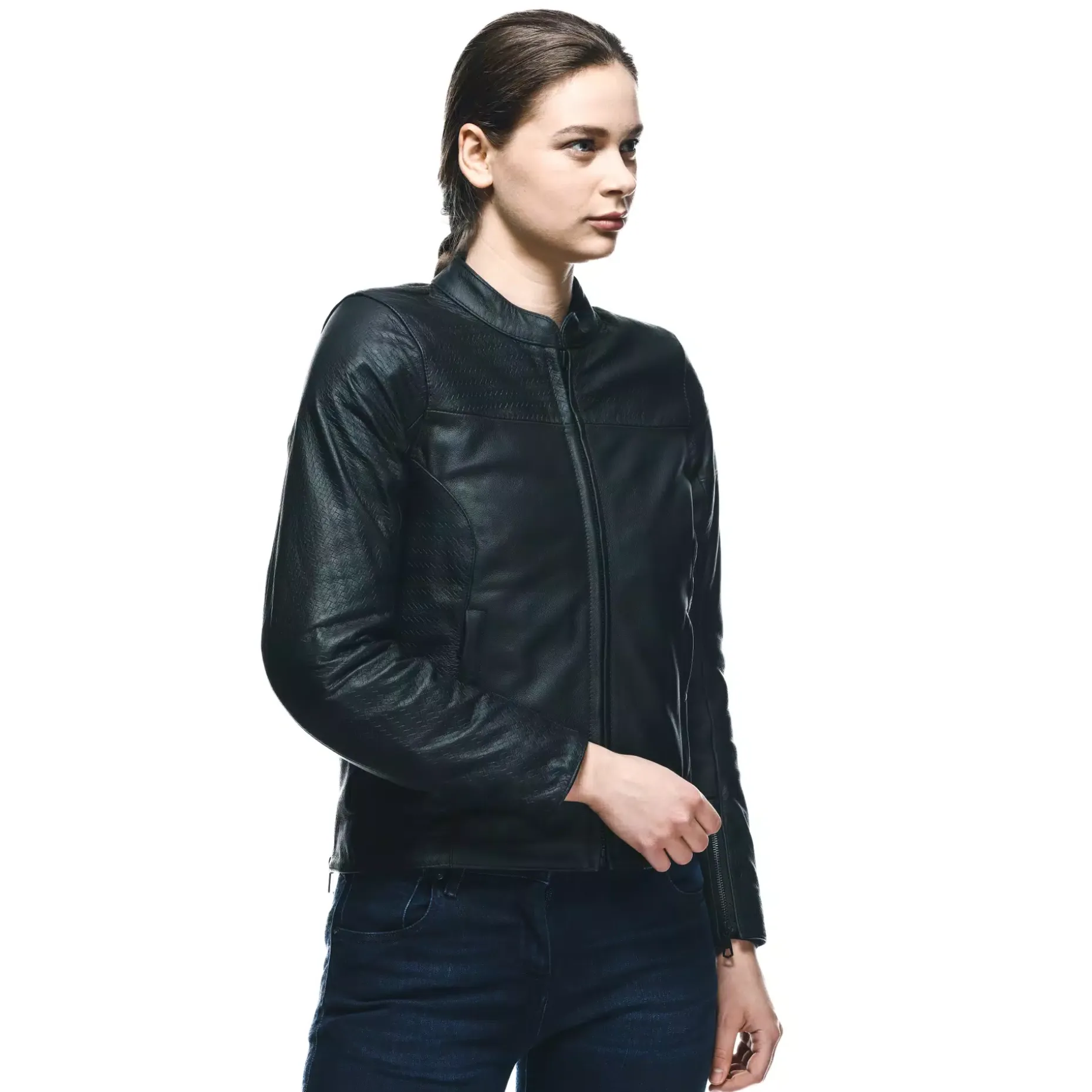 ITINERE CHAQUETA DE CUERO MOTO MUJER