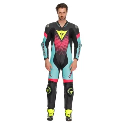 LAGUNA SECA 6 - MONO DE MOTO 1 PIEZA EN CUERO PERFORADO HOMBRE