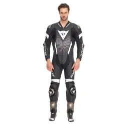 LAGUNA SECA 6 - MONO DE MOTO 1 PIEZA EN CUERO PERFORADO HOMBRE