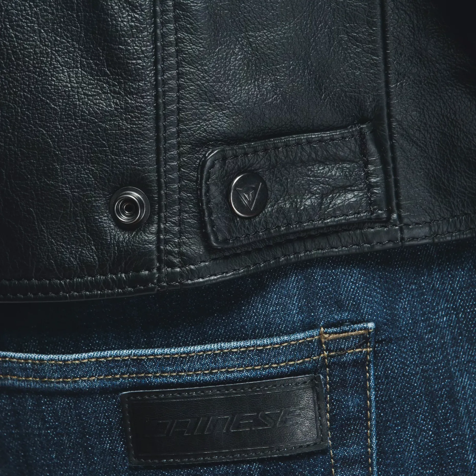 MIKE 3 CHAQUETA DE CUERO MOTO HOMBRE