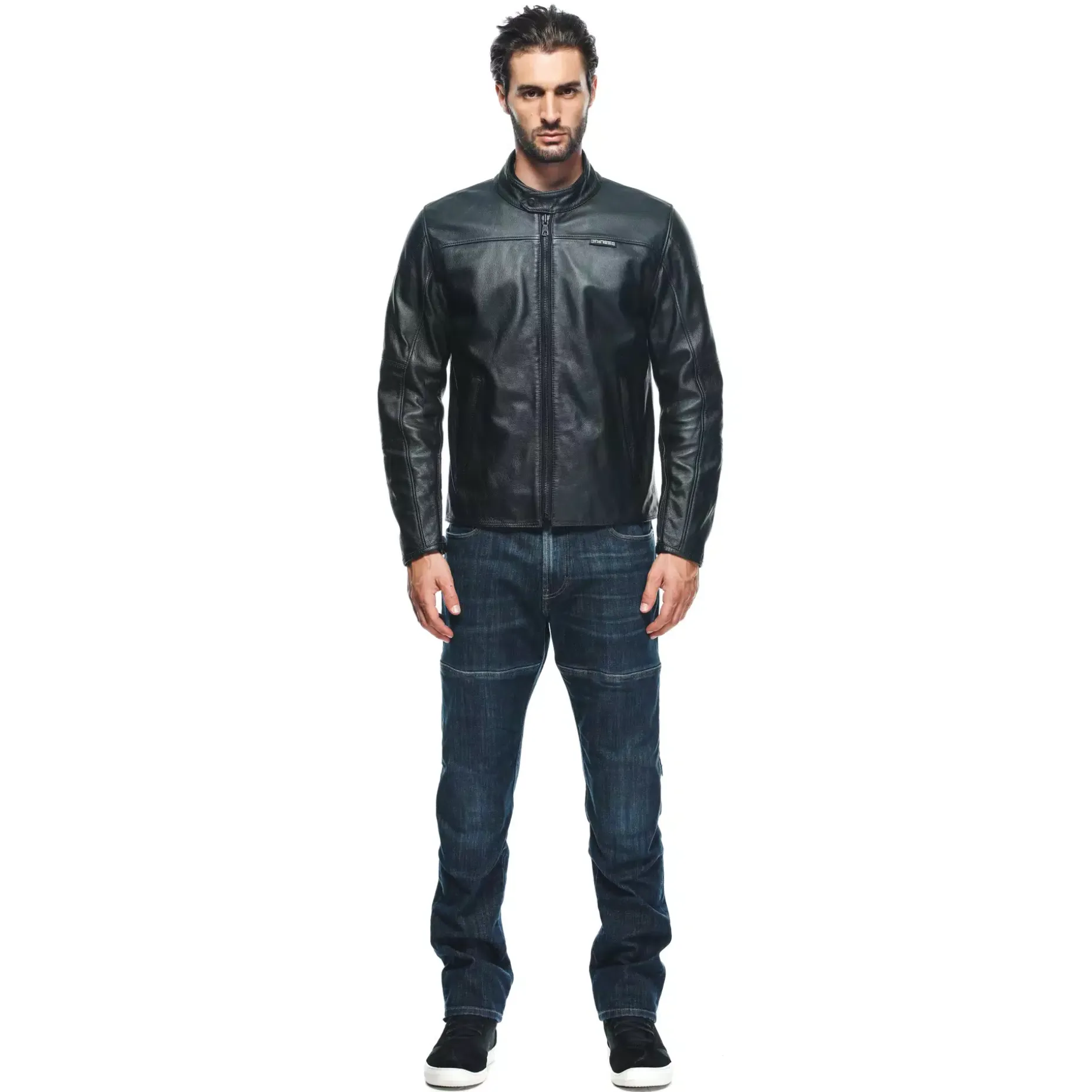 MIKE 3 CHAQUETA DE CUERO MOTO HOMBRE