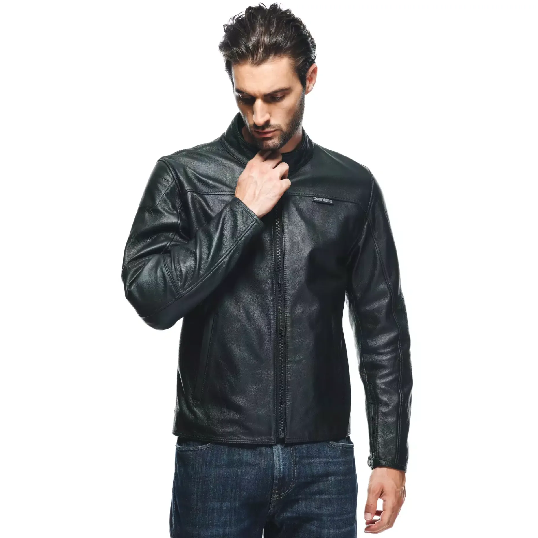 MIKE 3 CHAQUETA DE CUERO MOTO HOMBRE