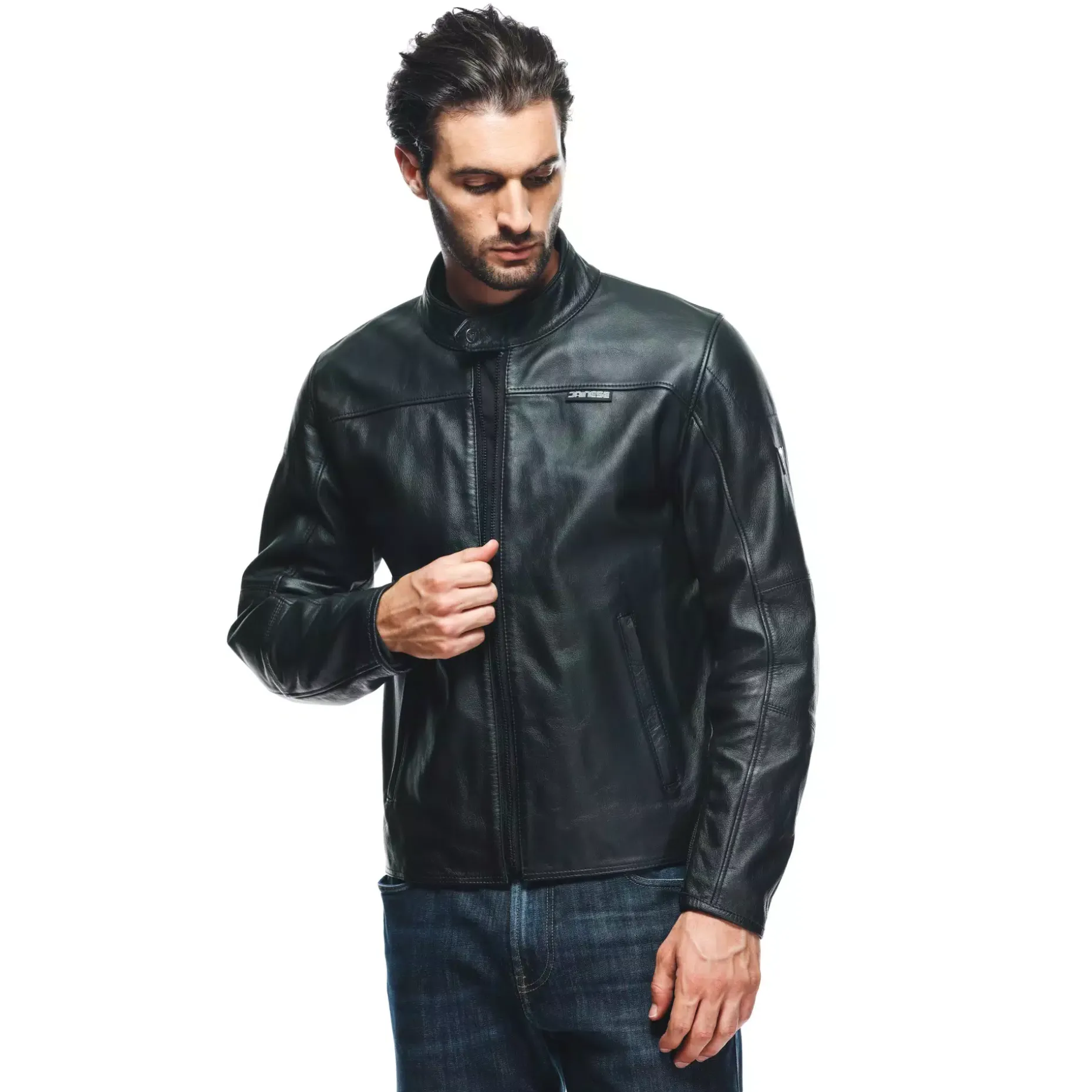 MIKE 3 CHAQUETA DE CUERO MOTO HOMBRE