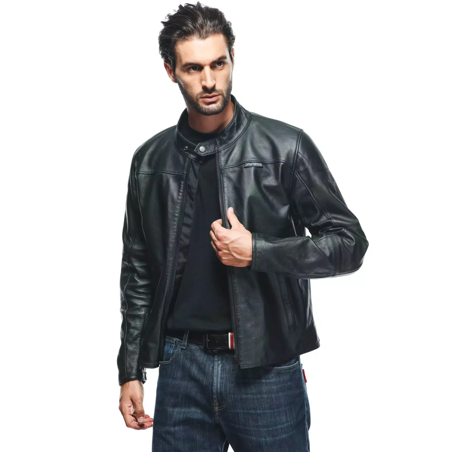 MIKE 3 CHAQUETA DE CUERO MOTO HOMBRE