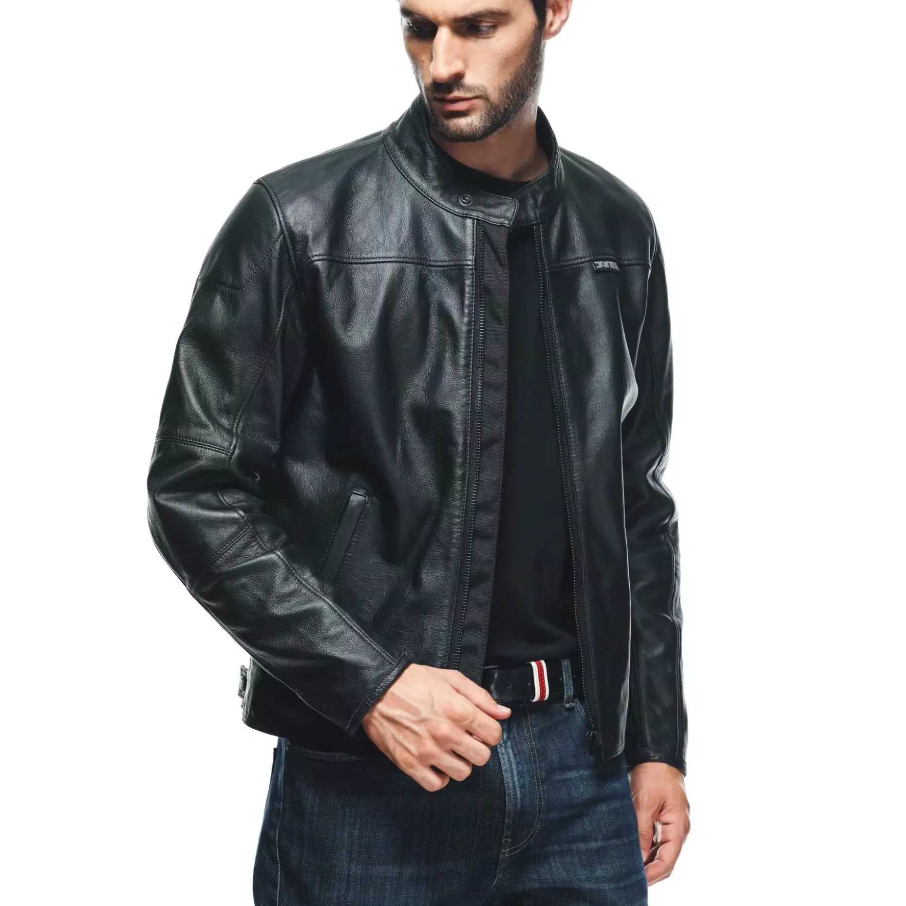 MIKE 3 CHAQUETA DE CUERO MOTO HOMBRE