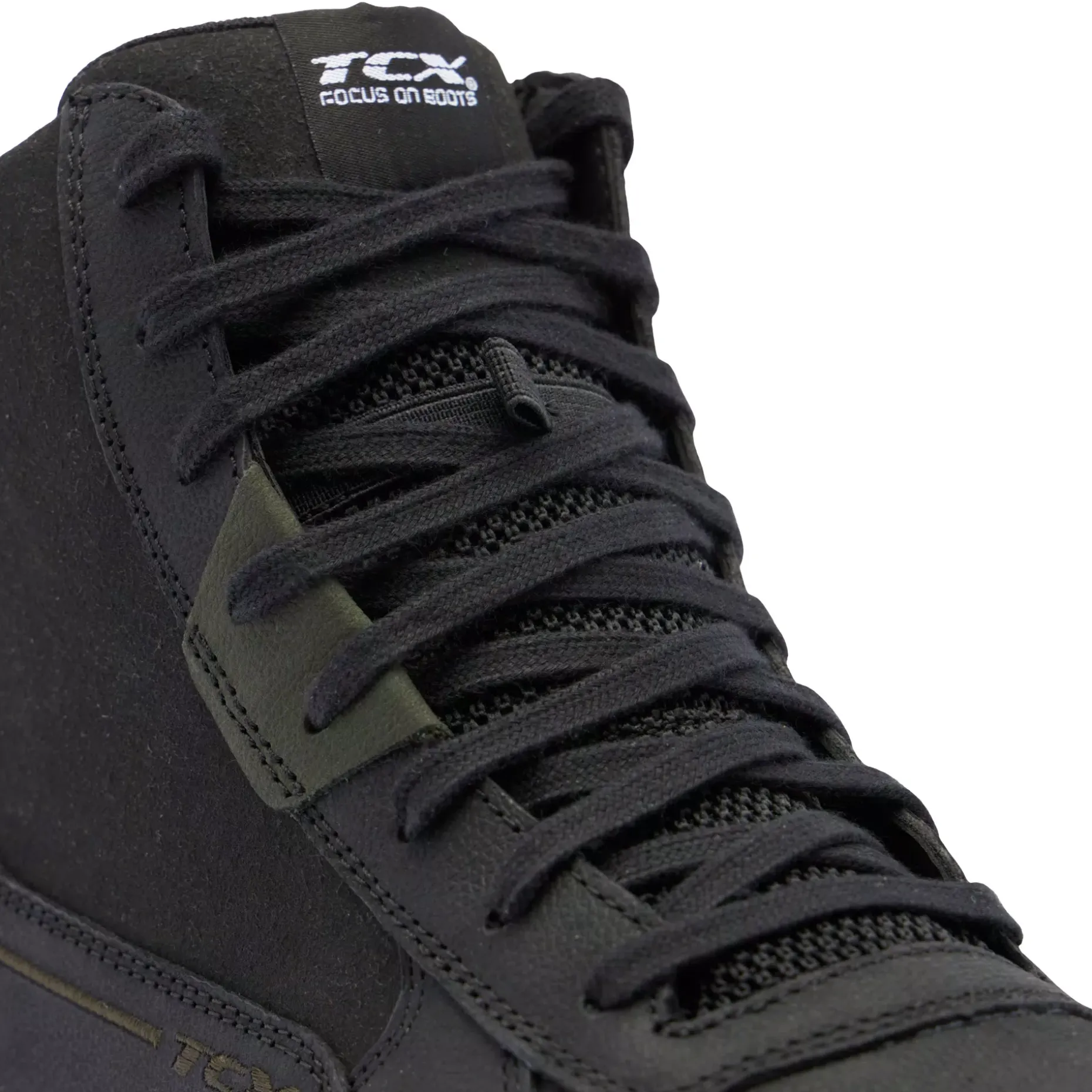 MOOD 2 GORE-TEX® ZAPATO MOTO IMPERMEABLE HOMBRE - NEGRO/BLANCO/VERDE